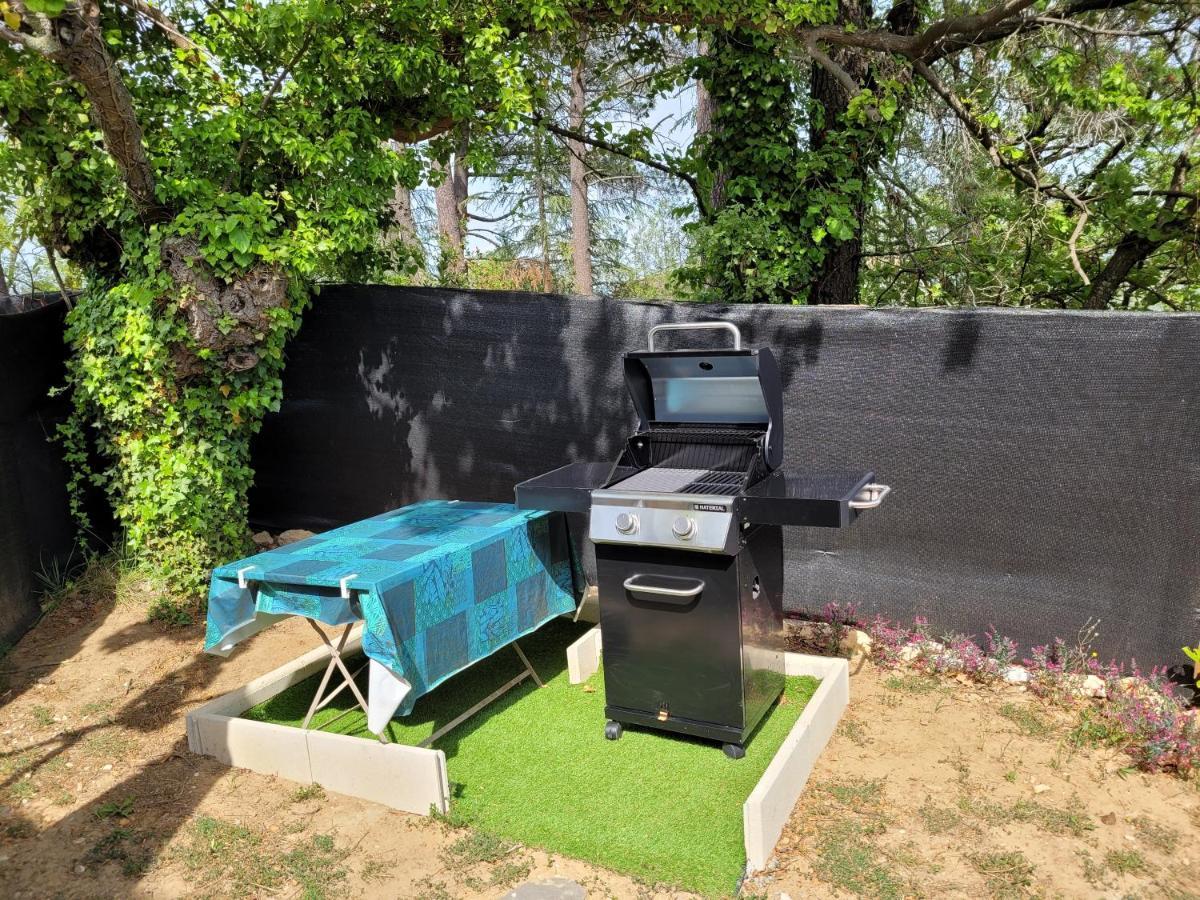 Appartement tout équipé en rez-de-jardin entre Gard et Ardèche Saint-Julien-de-Peyrolas Esterno foto